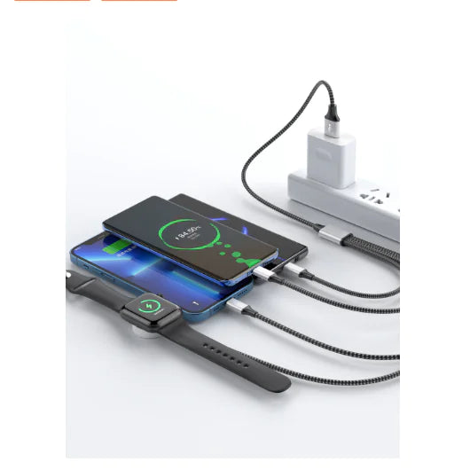 4-in-1 Braided Wireless Charger Cable | MarketaShop