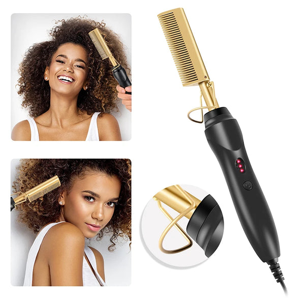 Electric Curling Comb Fluffy Volume Styler