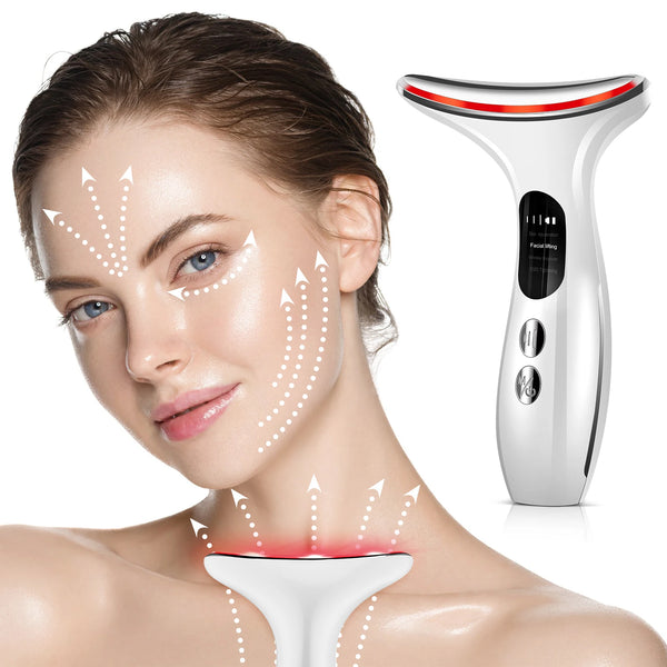 EMS Face Neck Massager LED Skin Tightening Device